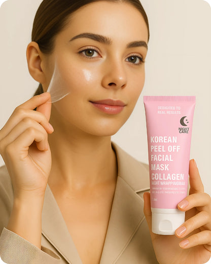 🌙 Overnight Glow Magic – Korean Collagen Night Mask (Buy 1, Get 1 FREE) ✨