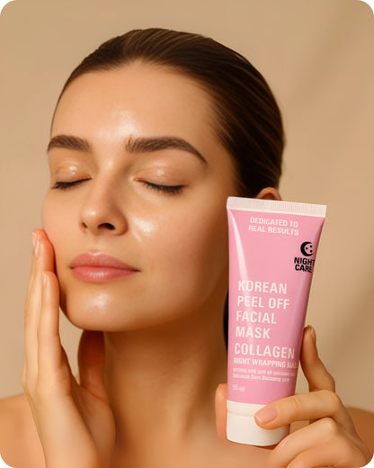 🌙 Overnight Glow Magic – Korean Collagen Night Mask (Buy 1, Get 1 FREE) ✨