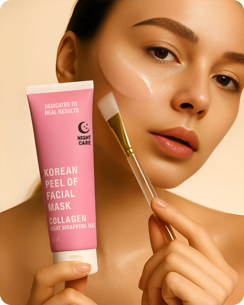 🌙 Overnight Glow Magic – Korean Collagen Night Mask (Buy 1, Get 1 FREE) ✨