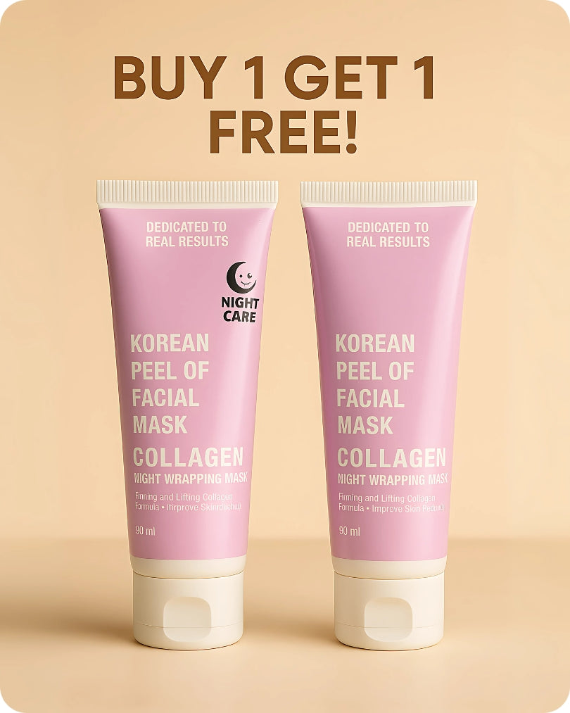 🌙 Overnight Glow Magic – Korean Collagen Night Mask (Buy 1, Get 1 FREE) ✨