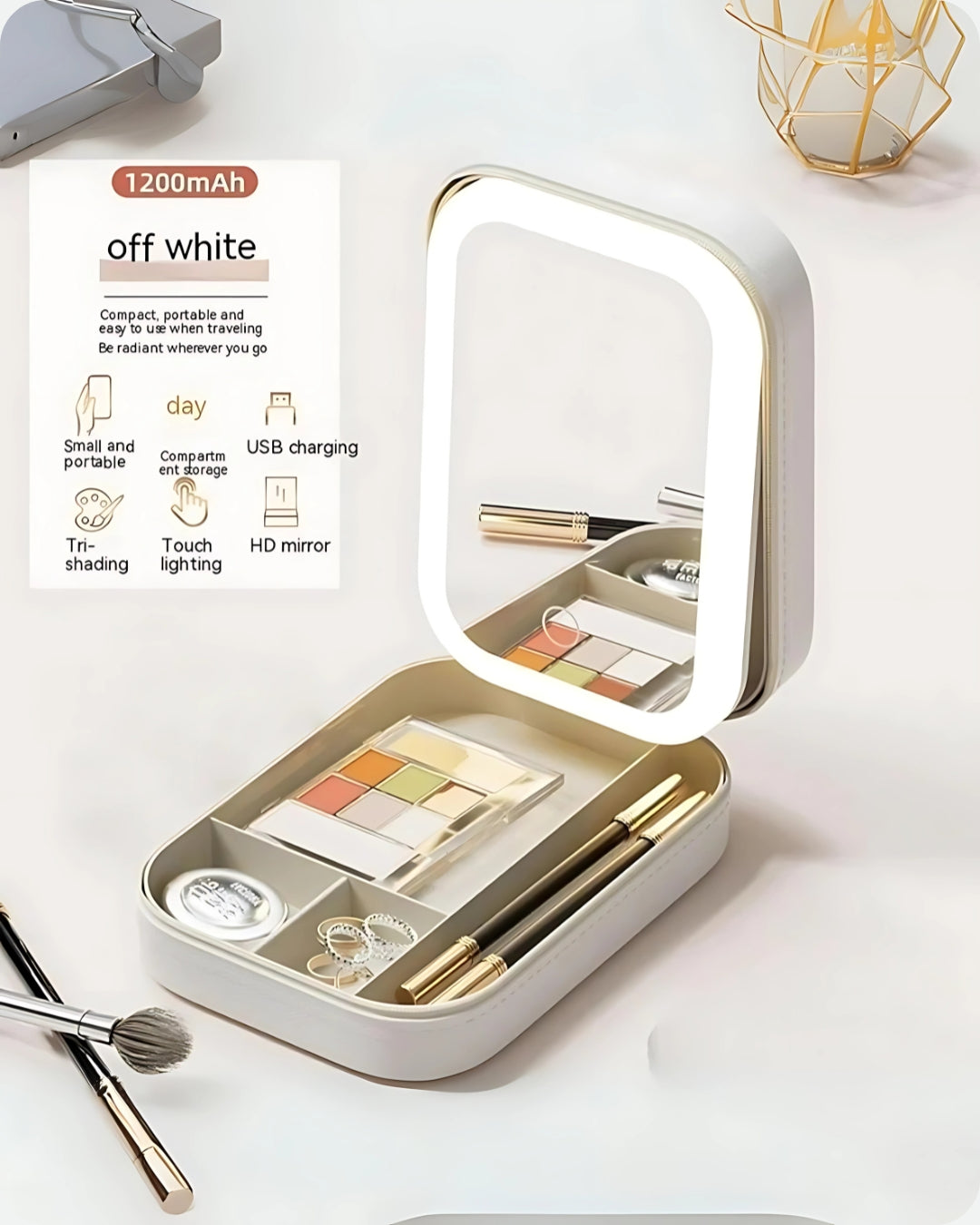 GlowUp™ LED Vanity Case – For Makeup & Jewelry