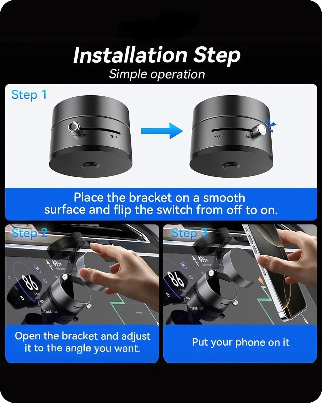 🚗📌 Stick & Grip – The Ultimate Magnetic Phone Holder!