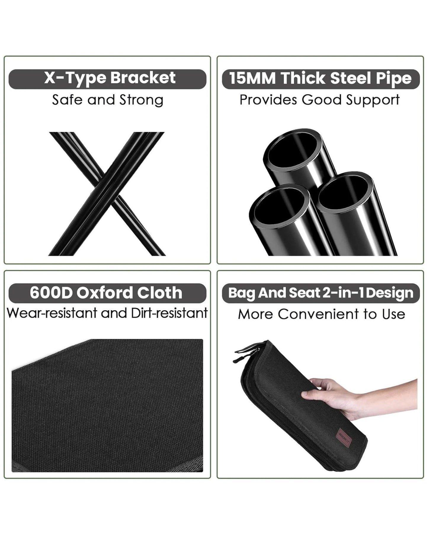 🪑✨ ZipSeat™ Zipper Folding Stool – Your Pocket-Sized Power Chair for Every Adventure! 🎒💪