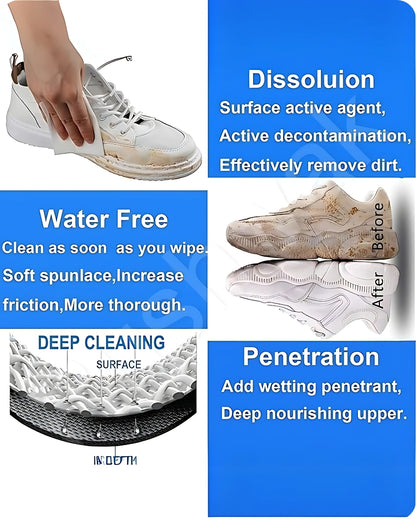 👟✨ FreshKicks™ Natural Sneaker & Shoe Cleaner Wipes – 1 Pack of 80 ✨🧼 Your Shoes Deserve Better!