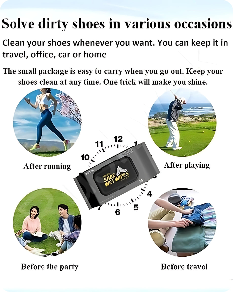 👟✨ FreshKicks™ Natural Sneaker & Shoe Cleaner Wipes – 1 Pack of 80 ✨🧼 Your Shoes Deserve Better!