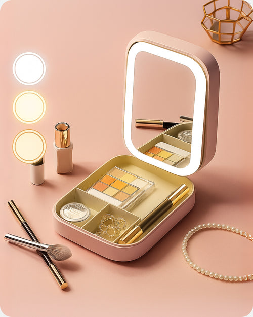 GlowUp™ LED Vanity Case – For Makeup & Jewelry